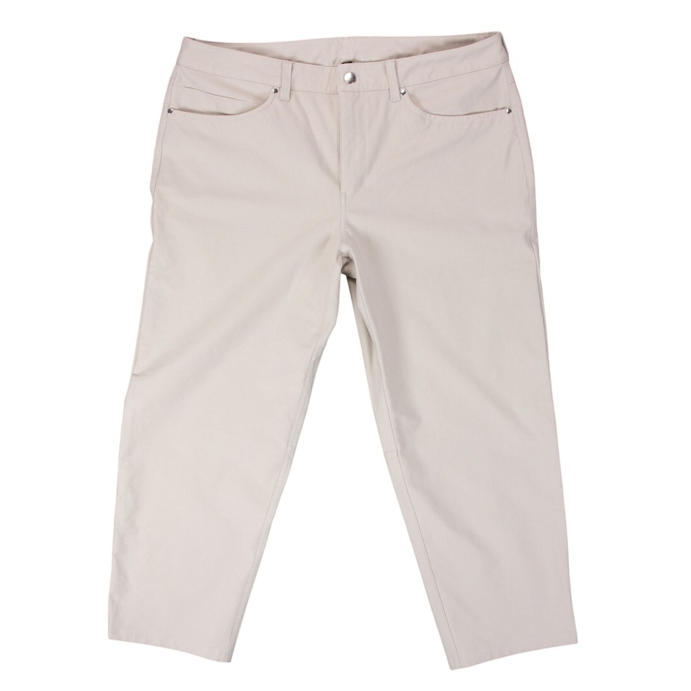 Lululemon ABC‎ Pant Crop Relax Utilitech Mens 36 Beige Khaki LM5AH0S
